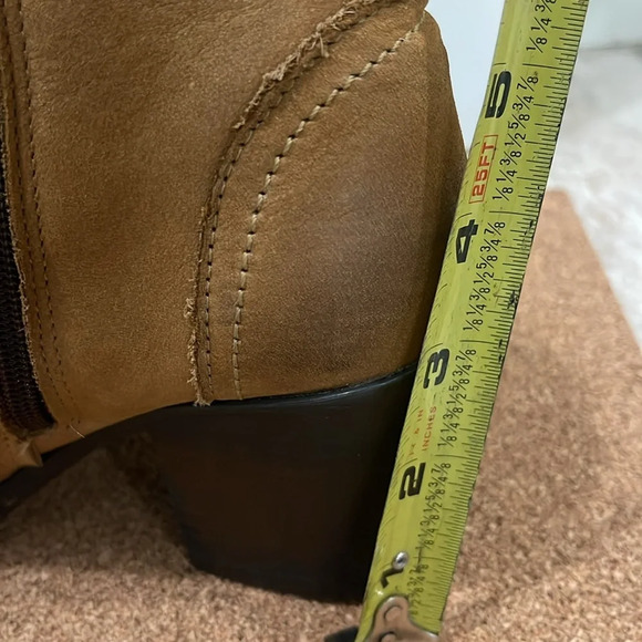 Vintage Levi’s Leather tan block heel riding western cowgirl cowboy boots sz 6 - Picture 15 of 17